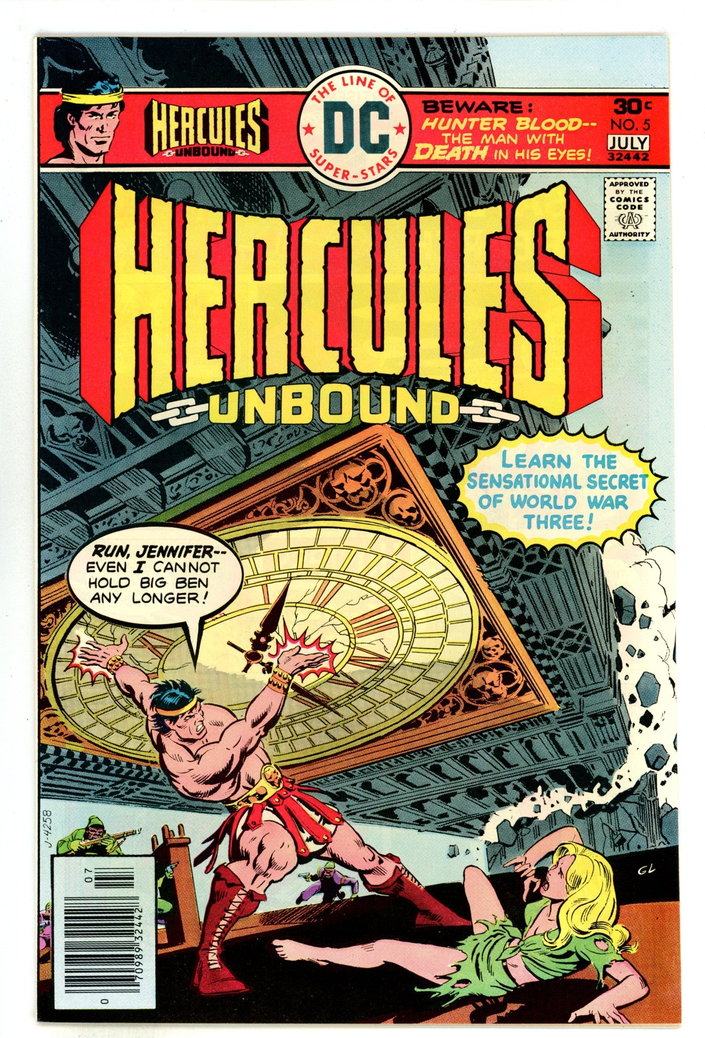 Hercules Unbound 5 VF/NM (9.0) (1976) 