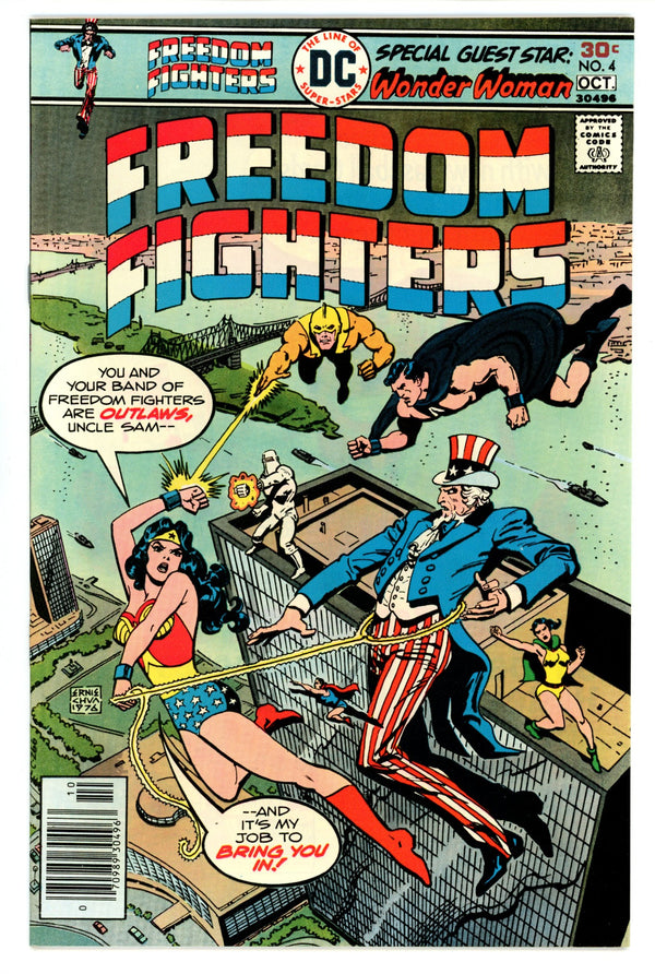 Freedom Fighters Vol 1 4 VF/NM (9.0) (1976)