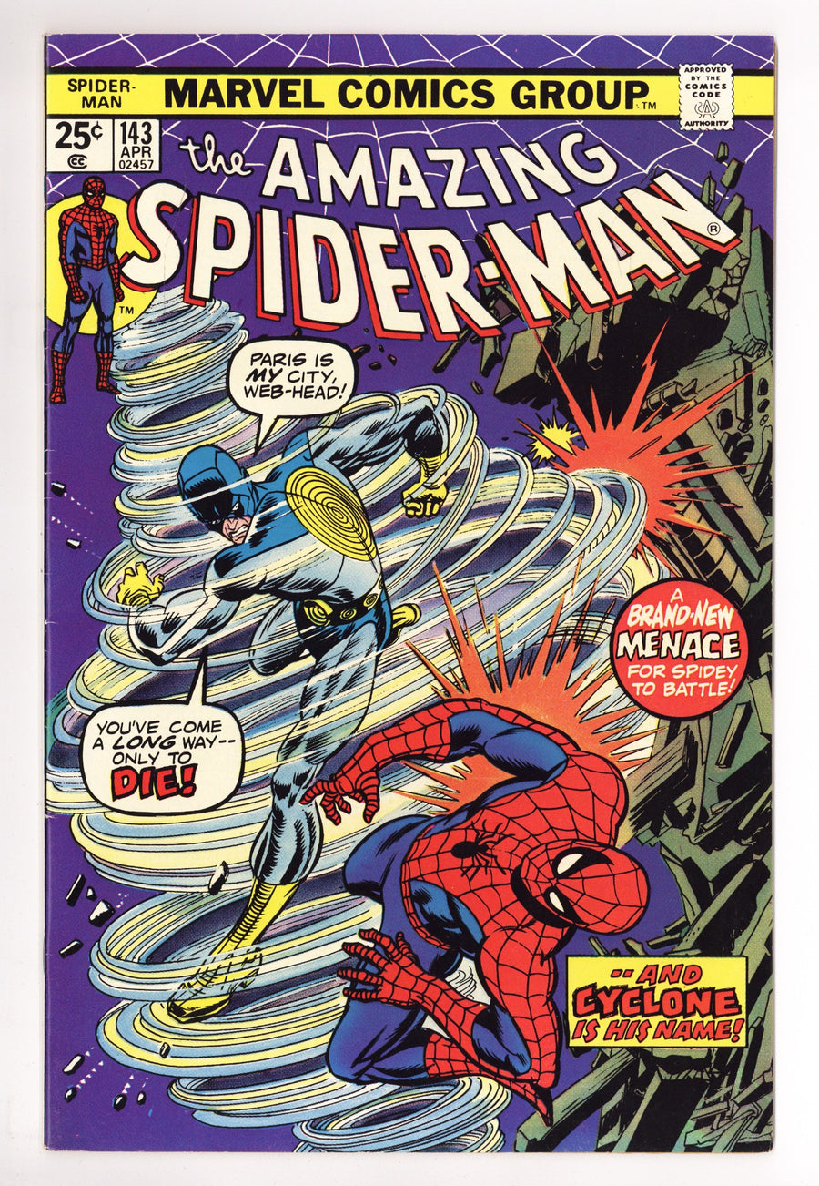 The Amazing Spider-Man Vol 1 143  VF- (7.5)   (1975)        