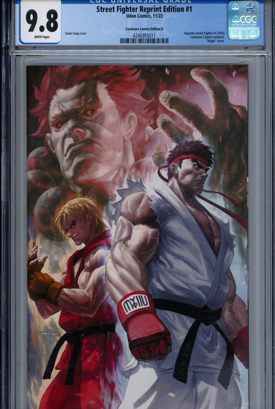 Street Fighter Reprint Edition 1 CGC 9.8 (NM/M) 1/500 (2022) Fung Virgin Exclusive Variant 