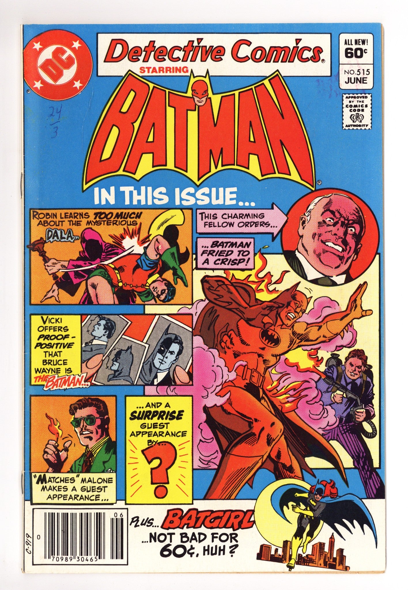 Detective Comics Vol 1 515 Mid Grade (1982) 