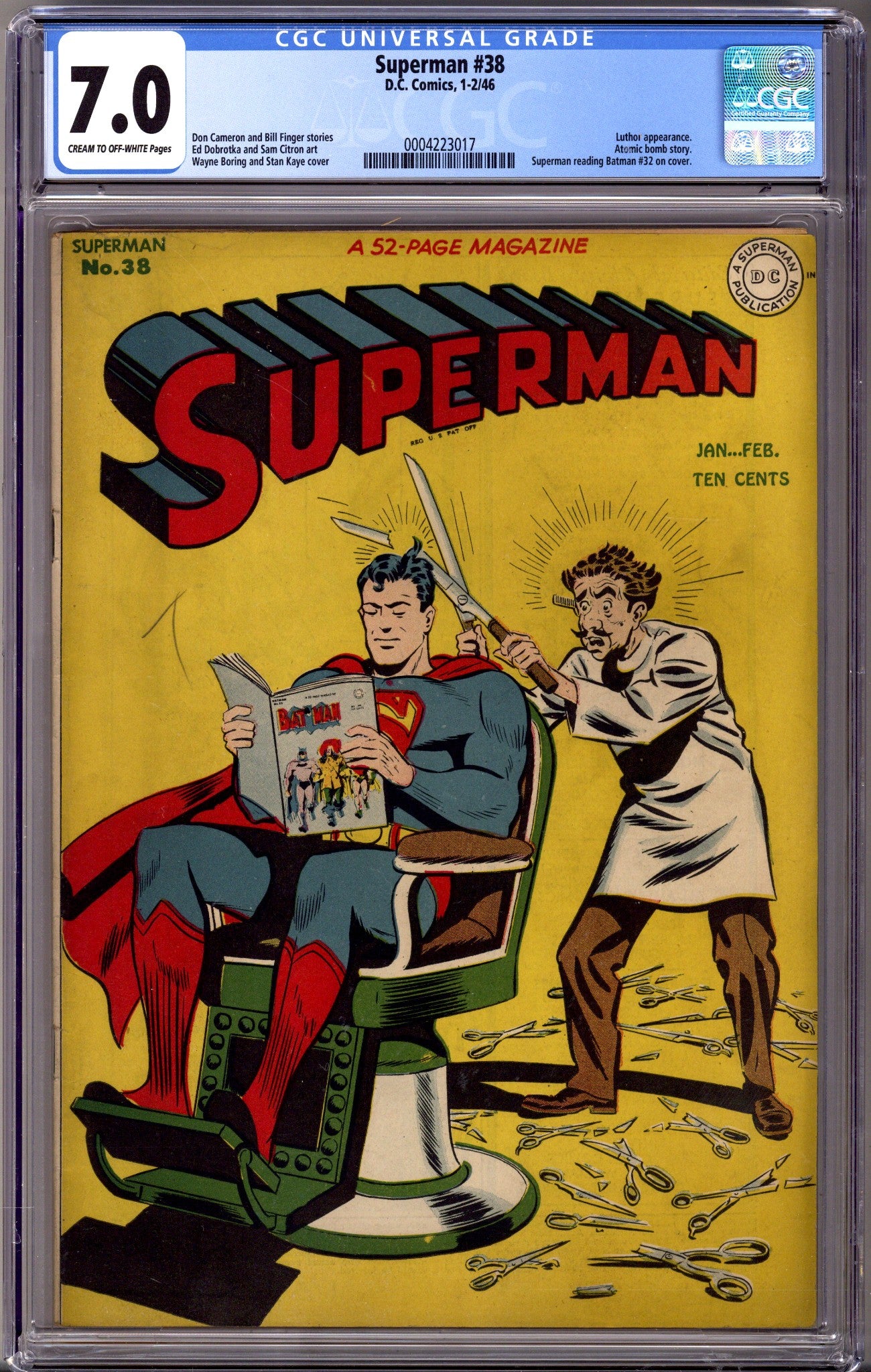 Superman Vol 1 38 CGC 7.0 (FN/VF) (1946) 