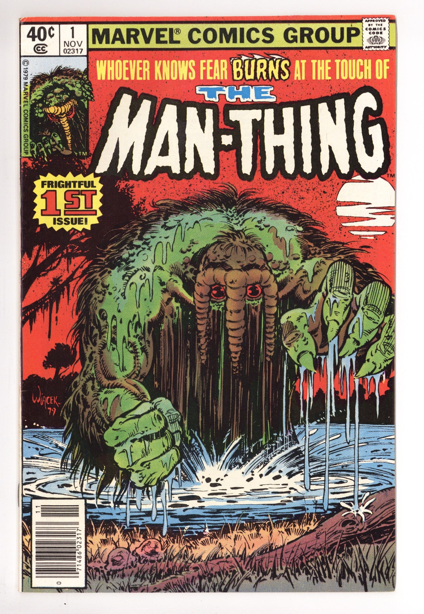 Man-Thing Vol 2 1 FN (6.0) (1979) Newsstand 