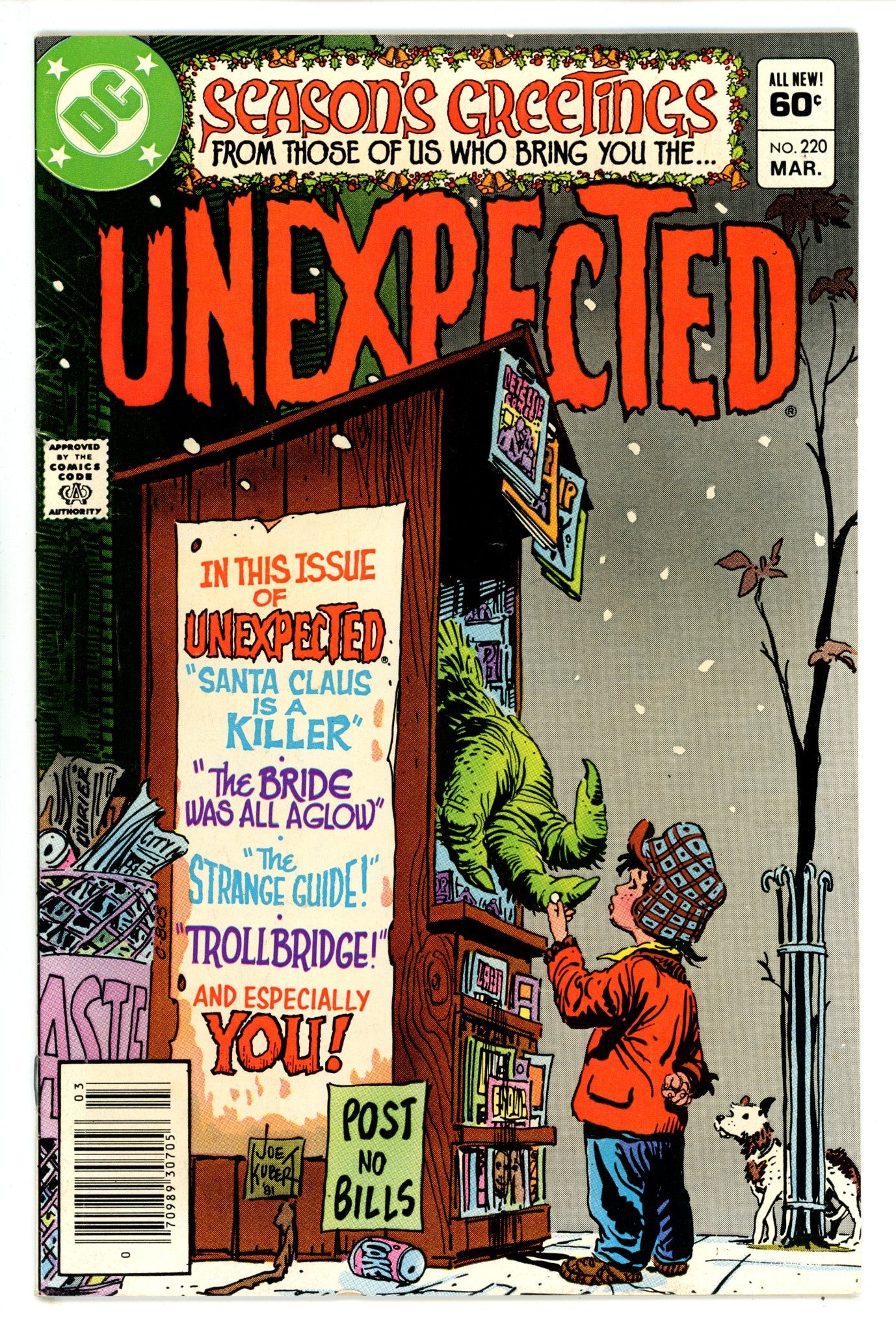 The Unexpected Vol 1 220 Newsstand FN (1982)