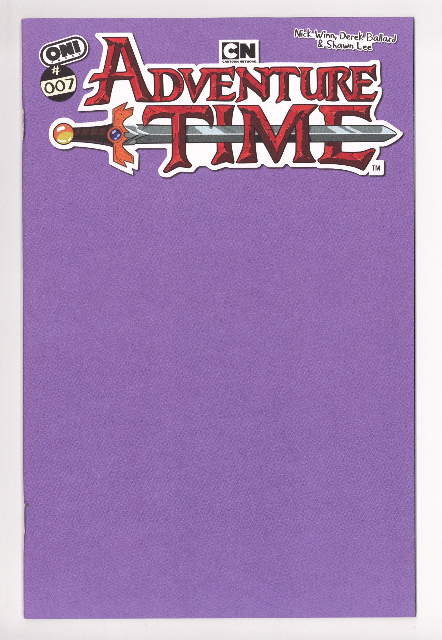 Adventure Time 7 Blank Variant (2025)