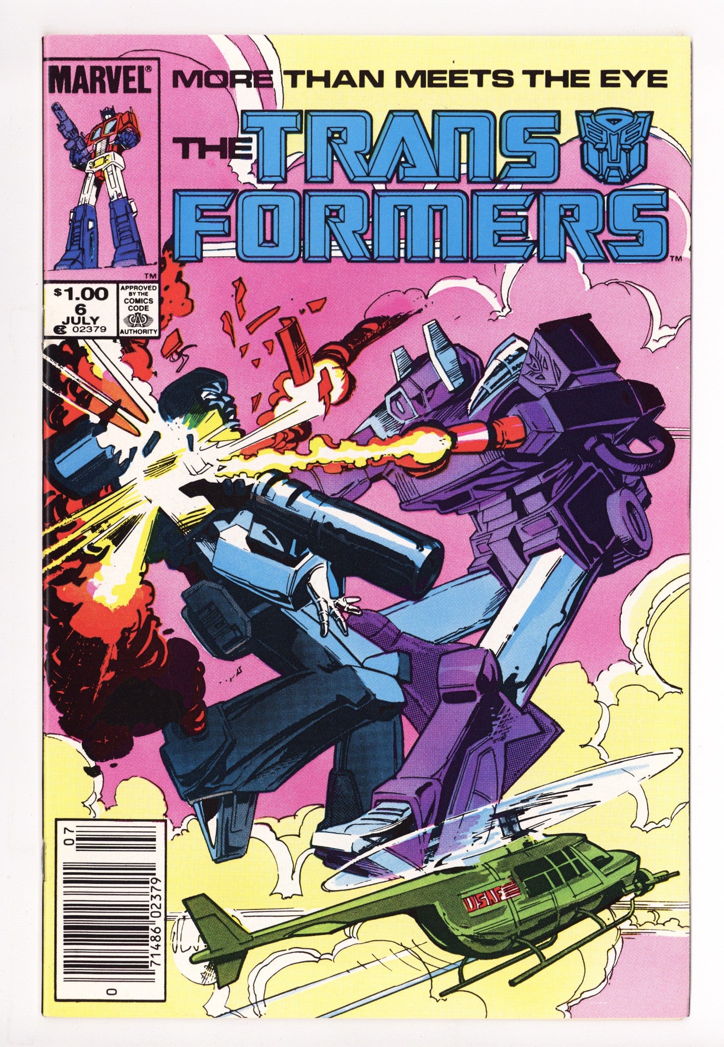 The Transformers 6 VF/NM (9.0) (1985) Canadian Price Variant 