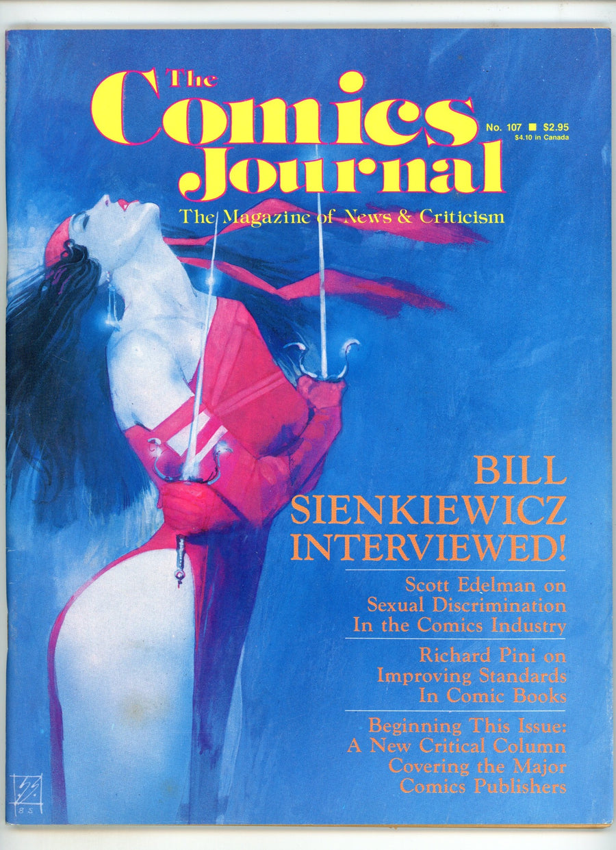 The Comics Journal  107  Mid Grade  (1986)  