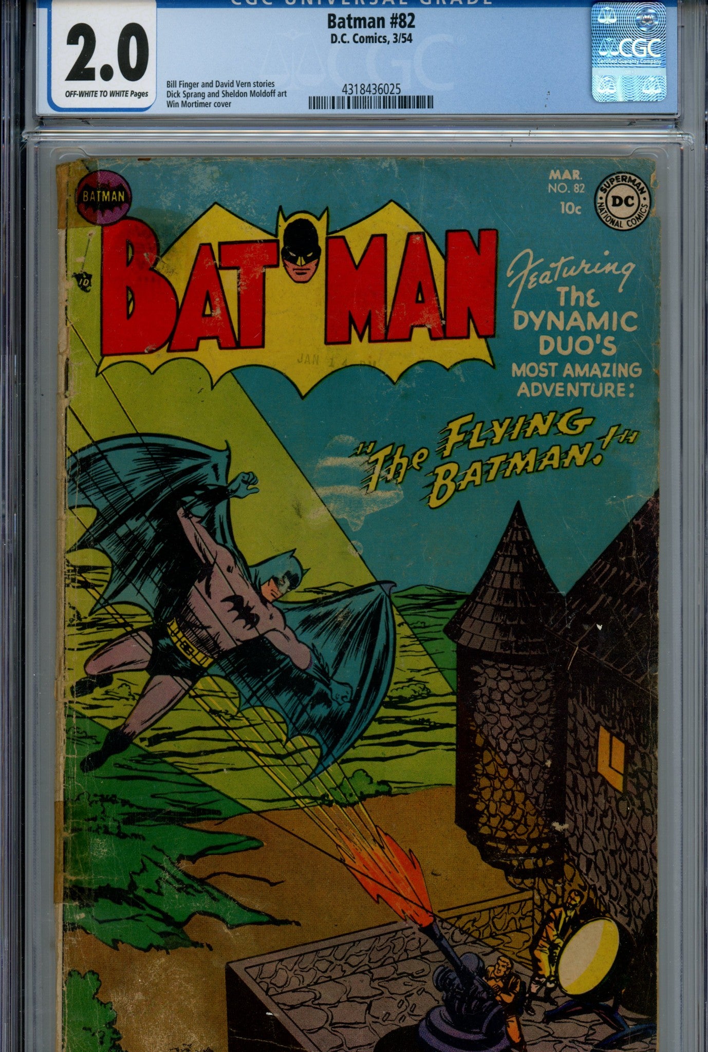 Batman Vol 1 82 CGC 2.0 (GD) (1954) 