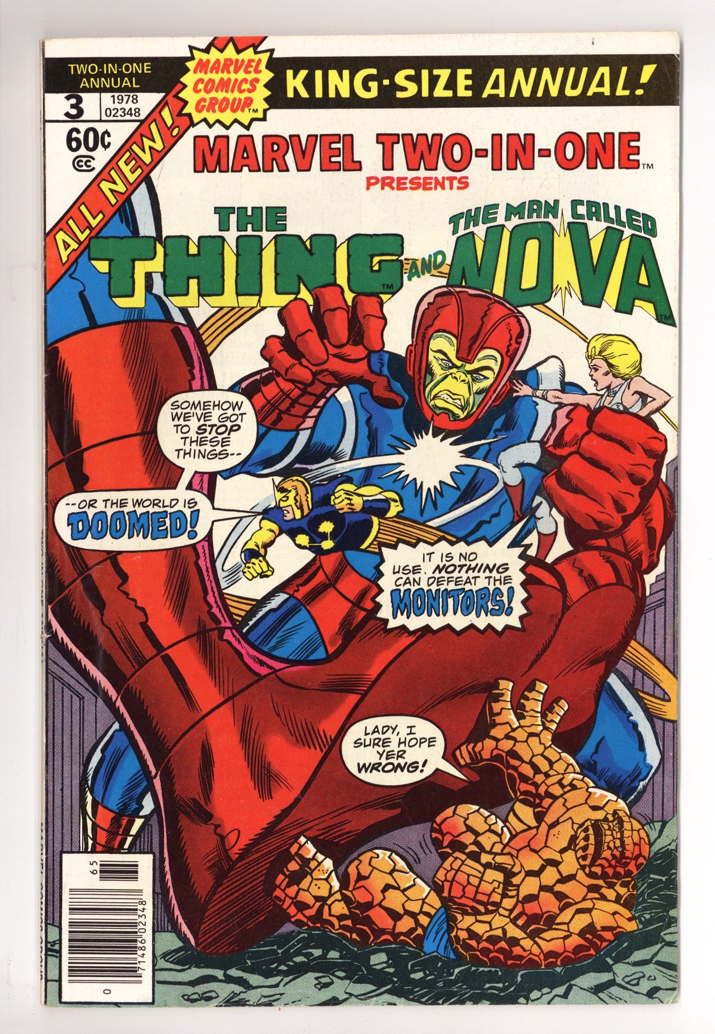 Marvel Two-in-One Annual Vol 1 3 VG/FN (5.0) (1978) 