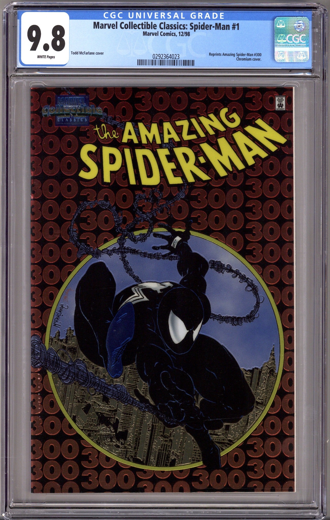 Marvel Collectible Classics: Spider-Man 1 CGC 9.8 (NM/M) /3500 (1998) 
