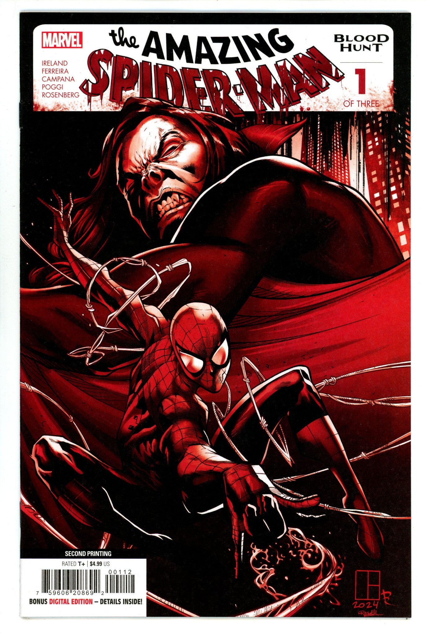 Amazing Spider-Man Blood Hunt 1 2Nd Print (2024)