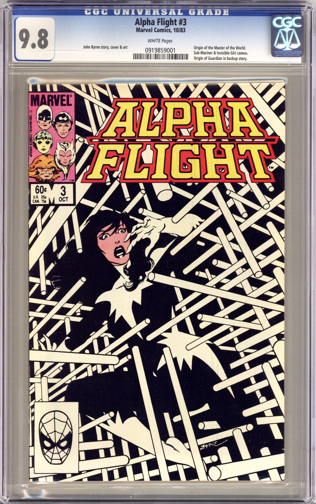 Alpha Flight Vol 1 3 CGC 9.8 (NM/M) (1983) 