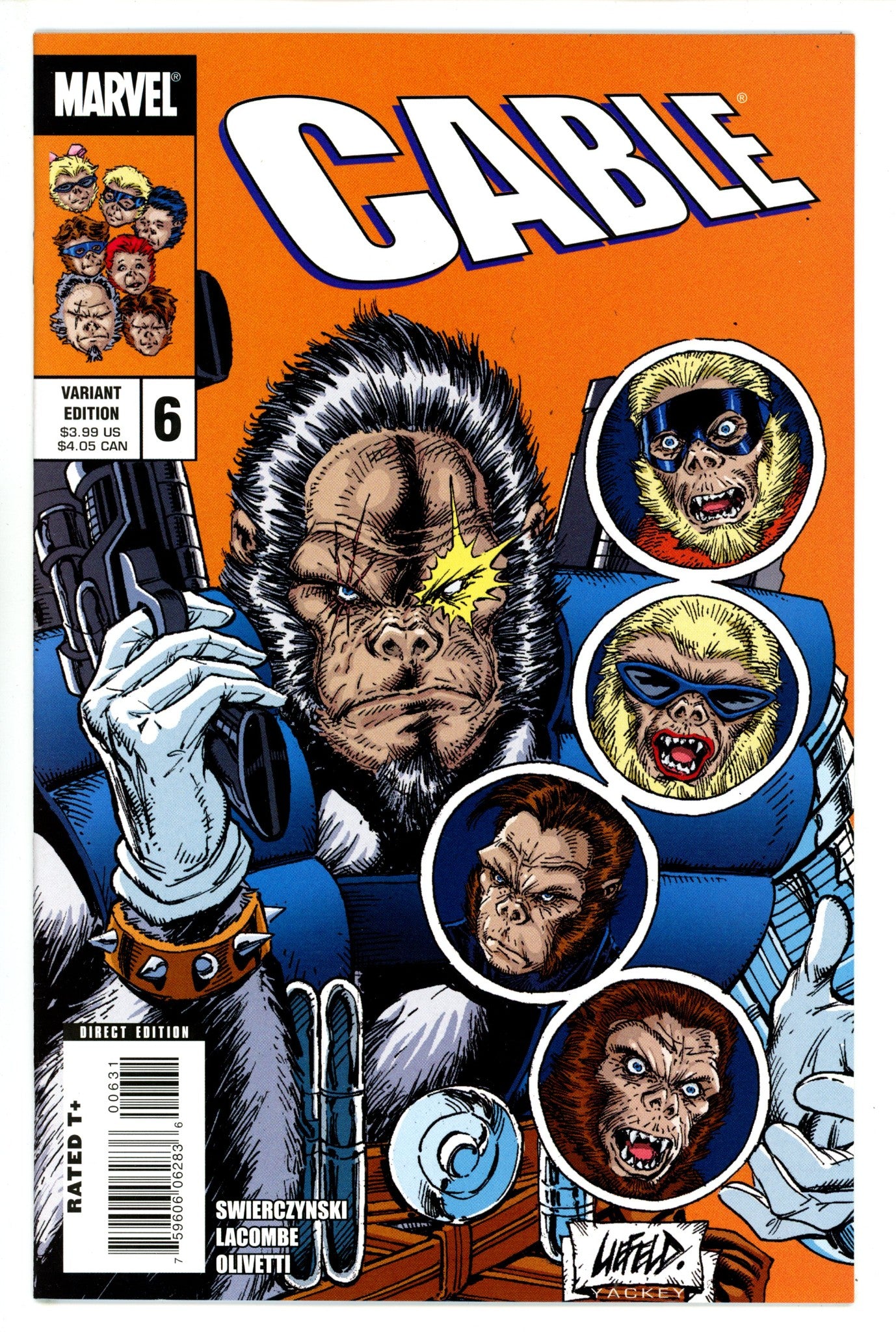 Cable Vol 2 6 High Grade (2008) Liefeld Homage Incentive Variant 