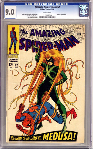 The Amazing Spider-Man Vol 1 62 CGC 9.0 (VF/NM) (1968) 