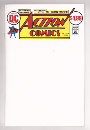 Action Comics Vol 1 419 Facsimile Blank Variant (2025)