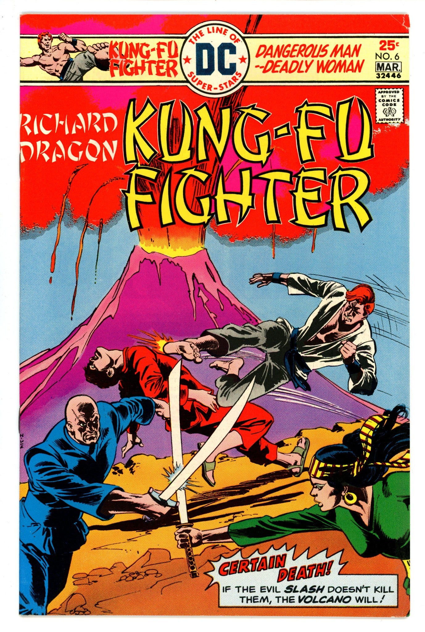 Richard Dragon, Kung-Fu Fighter 6 VF- (7.5) (1976) 