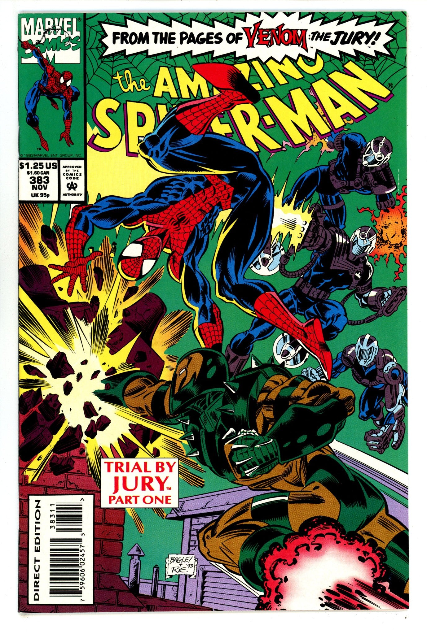 The Amazing Spider-Man Vol 1 383 VF+ (8.5) (1993) 