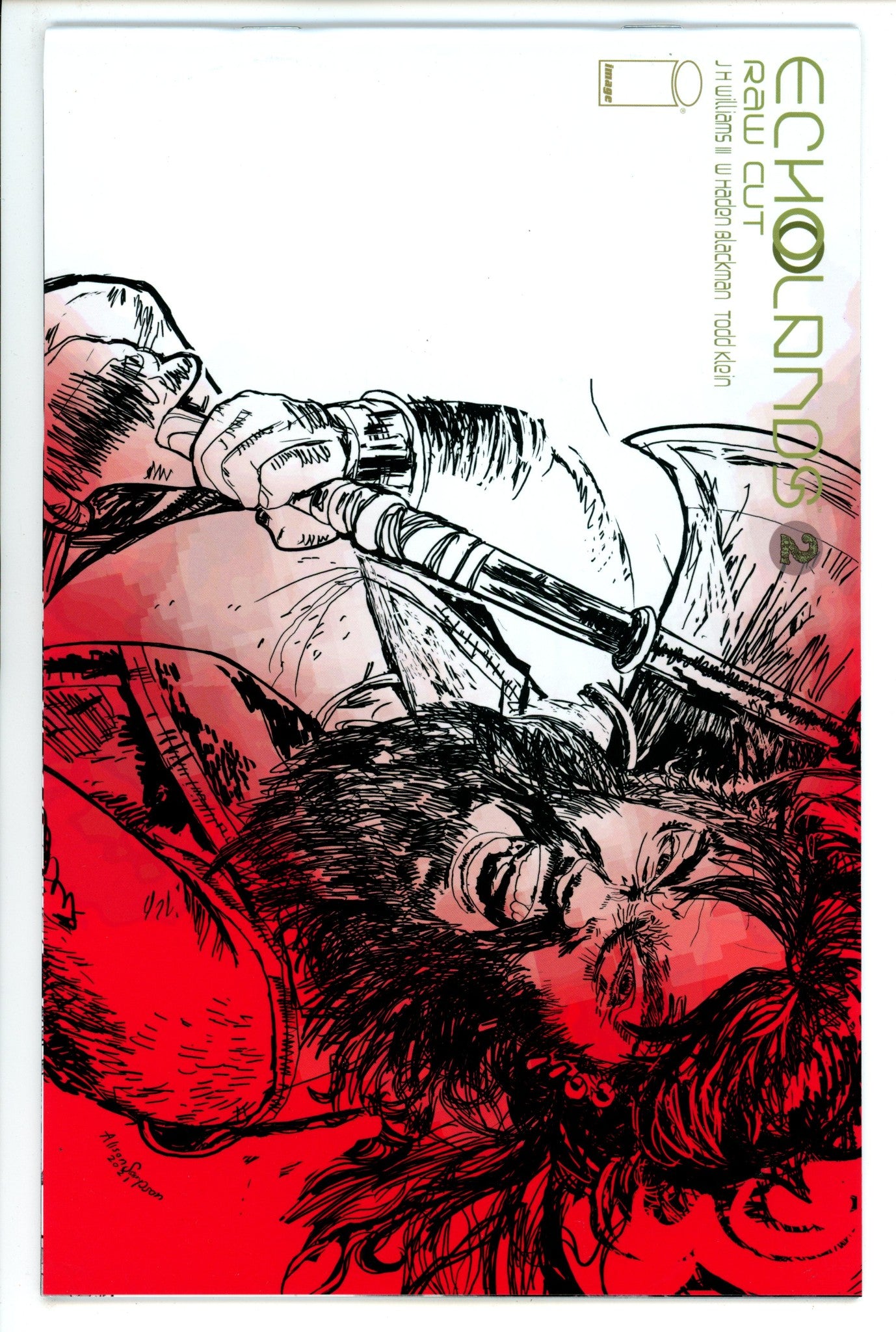 Echolands: Raw Cut Edition 2 High Grade (2021) Sampson Variant 