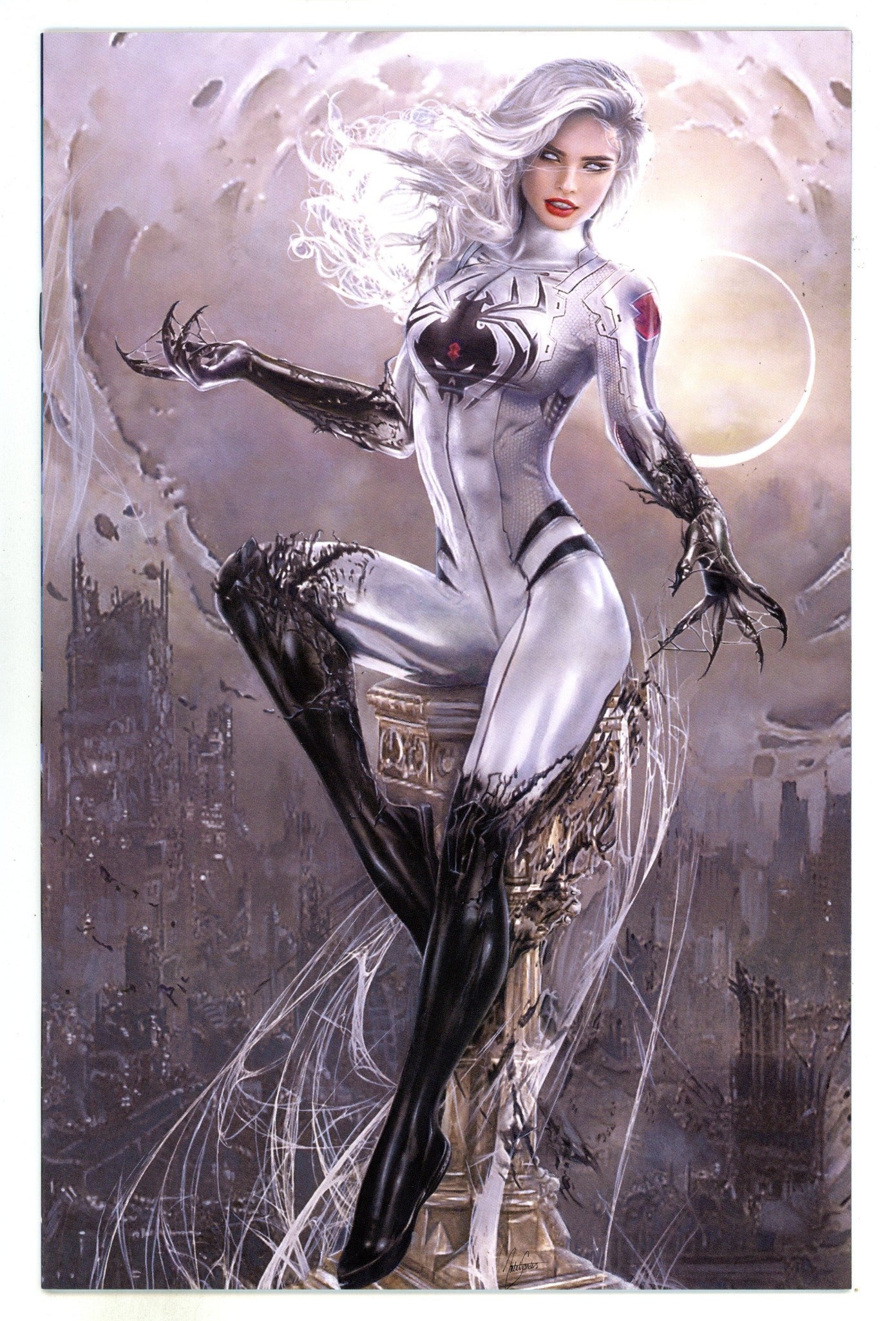 White Widow 3 NM- (9.2) Eclipse /75 (2019) Sanders Virgin Exclusive Variant 