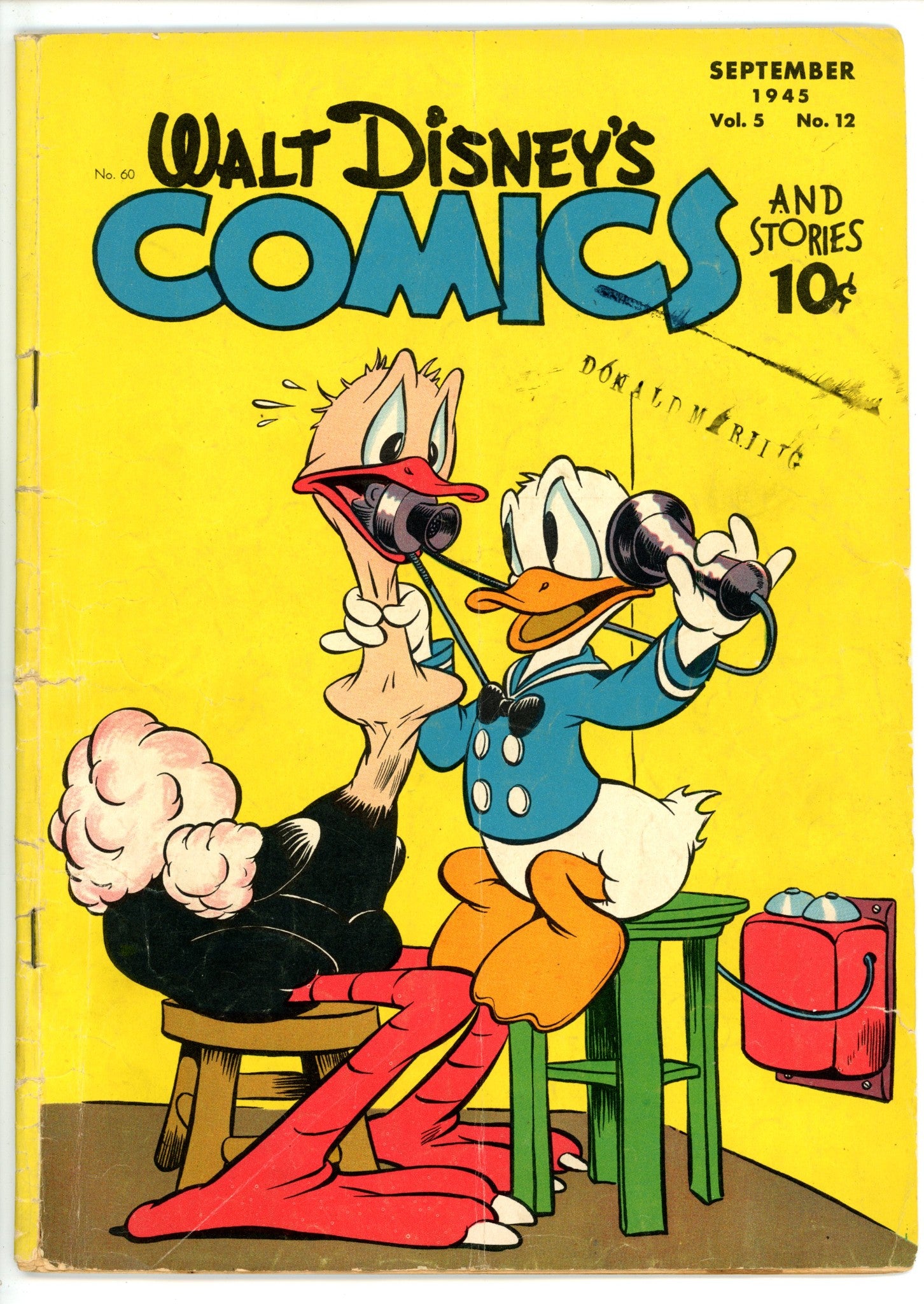 Walt Disney's Comics and Stories Vol 5 12 (60) VG- (3.5) (1945) 