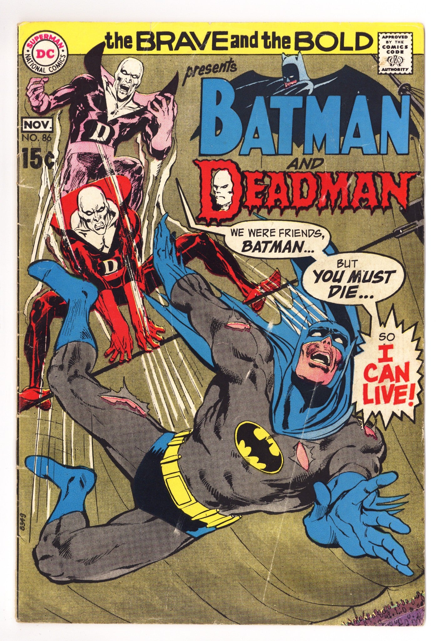 The Brave and the Bold Vol 1 86 GD/VG (3.0) Panels Clipped (1969) 