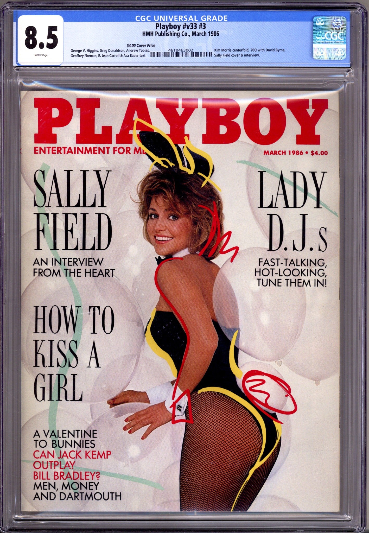 Playboy Vol 33 3 CGC 8.5 (VF+) (1986) Canadian Price Variant 