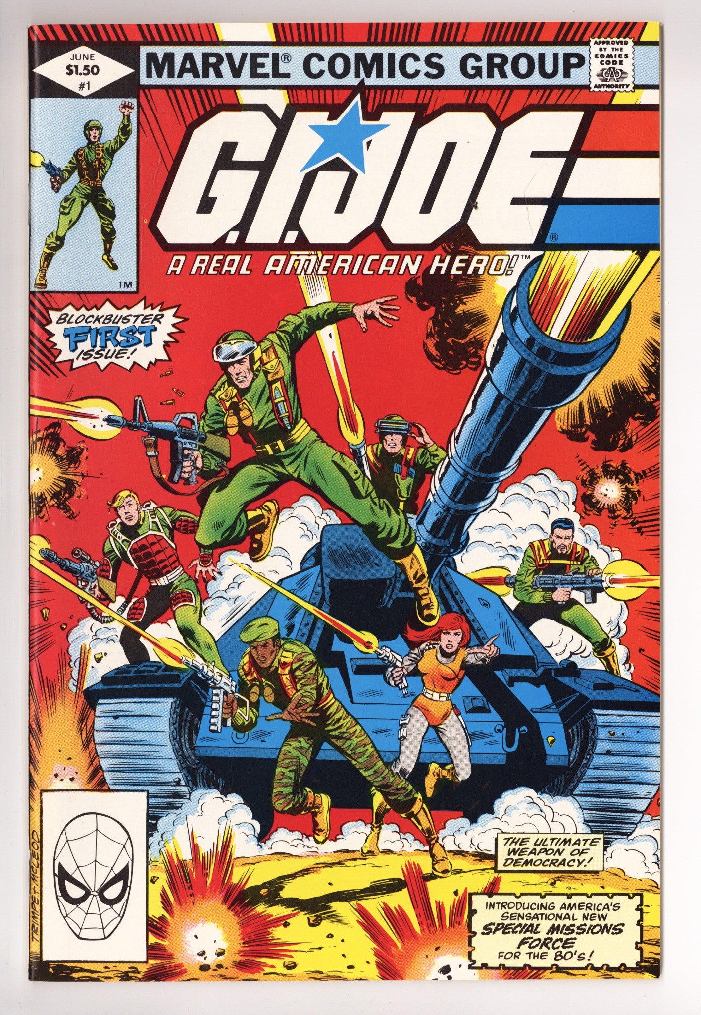 G.I. Joe, A Real American Hero 1 NM- (9.2) (1982) 