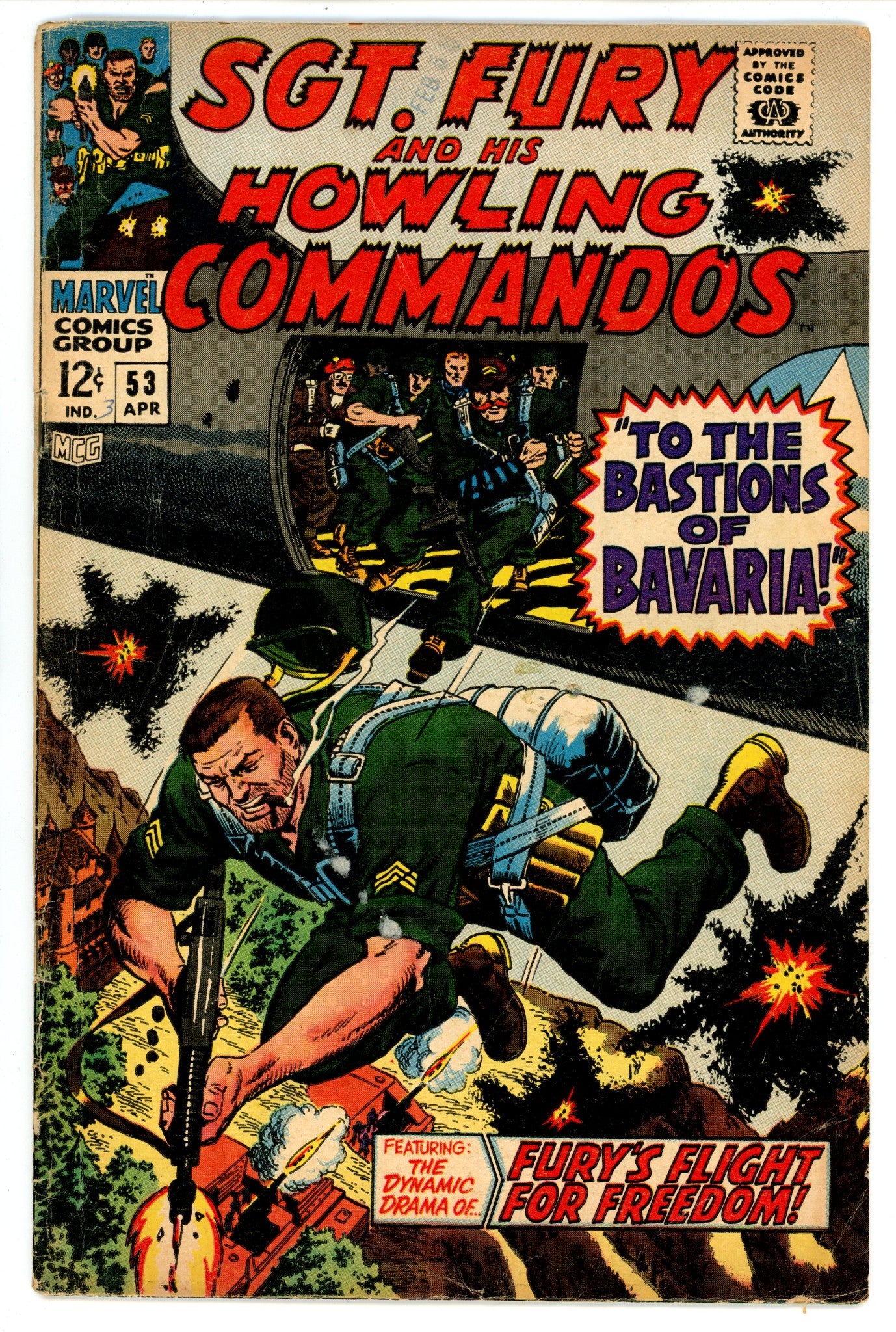 Sgt. Fury53VG+ (4.5)(1968)