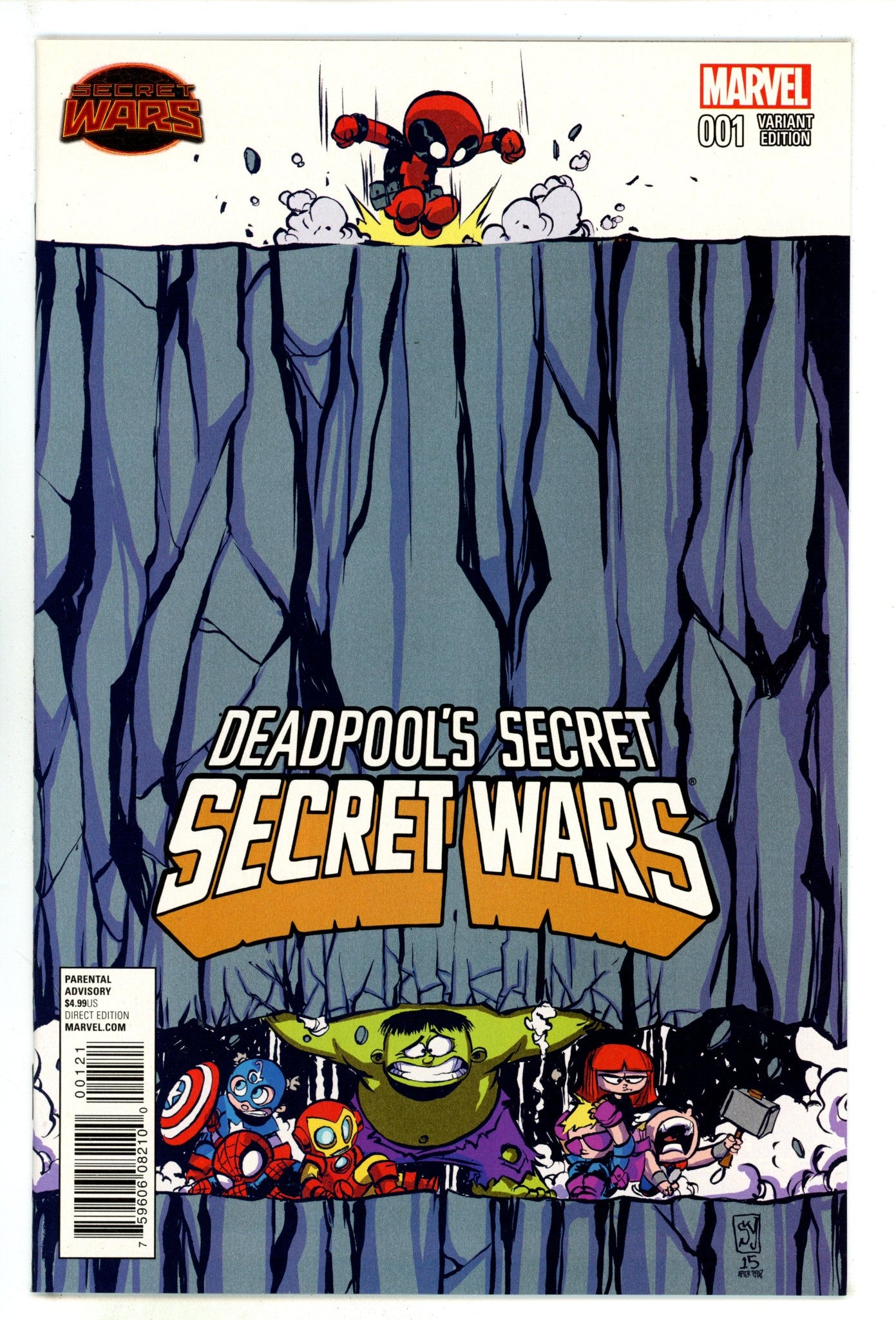 Deadpool's Secret Secret Wars 1 NM- (9.2) (2015) Young Variant 