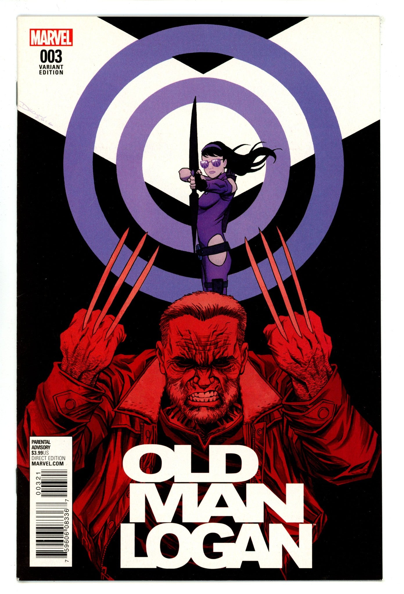 Old Man Logan Vol 2 3 NM- (9.2) (2016) Shalvey Incentive Variant 