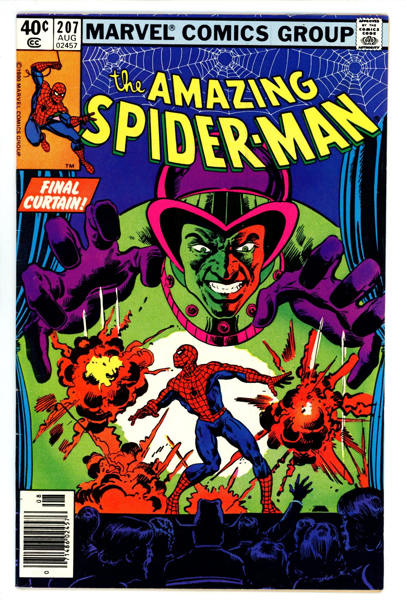 The Amazing Spider-Man Vol 1 207 FN- (5.5) (1980) Newsstand 