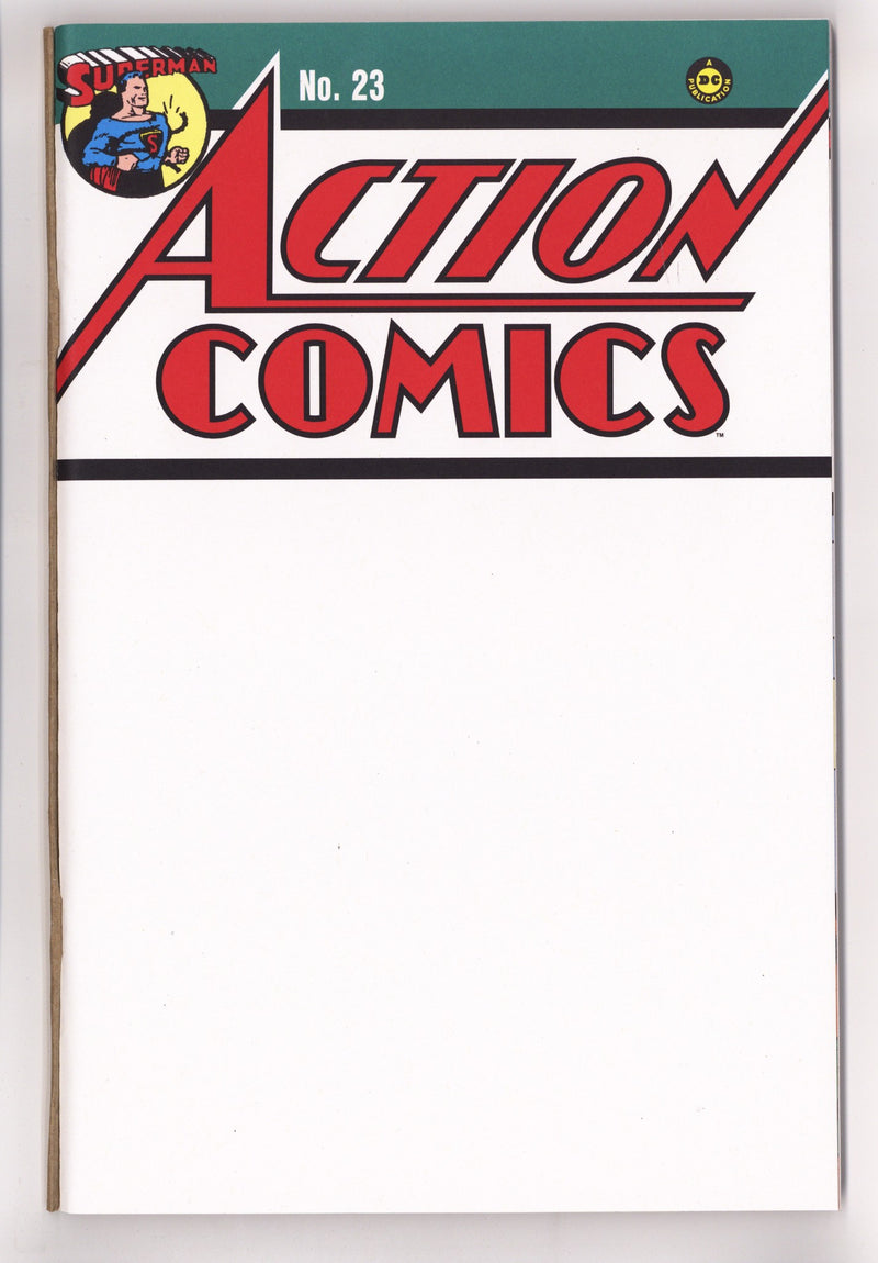 Action Comics Vol 1 23 Facsimile Blank Variant (2025)