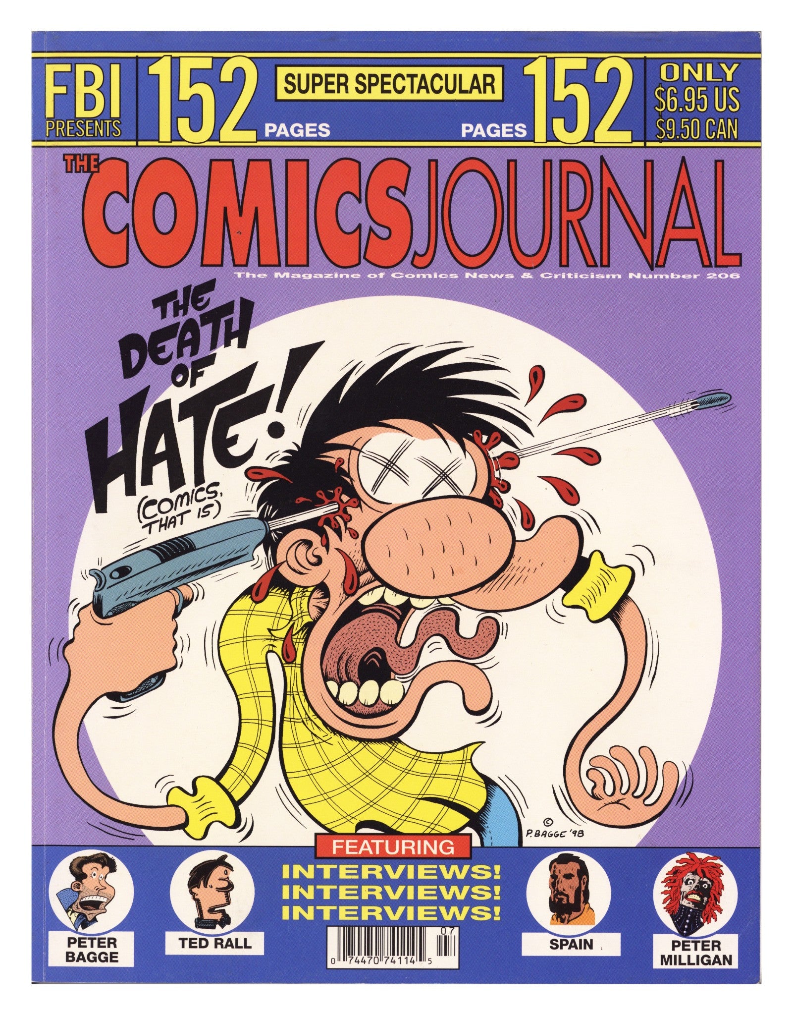 The Comics Journal 206 Mid Grade (1998) 