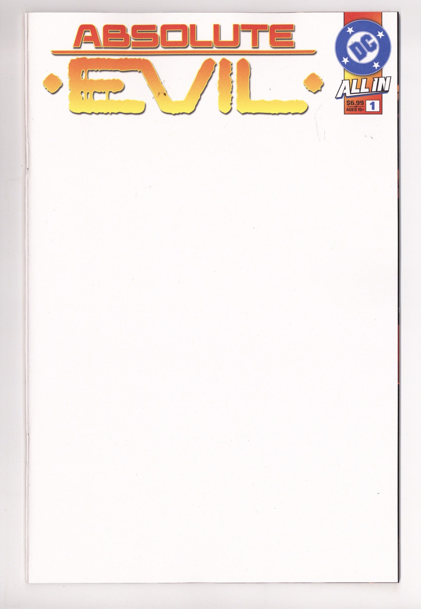Absolute Evil 1 Blank Variant (2025)