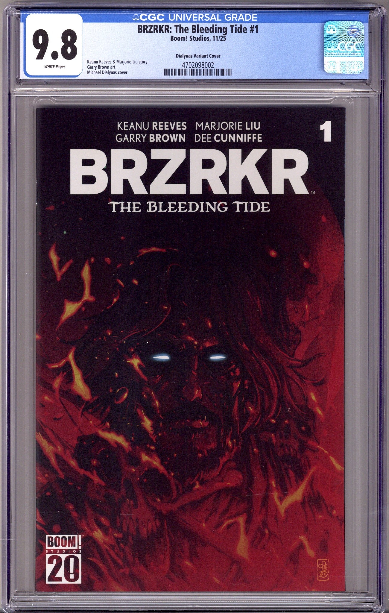 BRZRKR: The Bleeding Tide 1 CGC 9.8 (NM/M) (2025) Dialynas Variant 