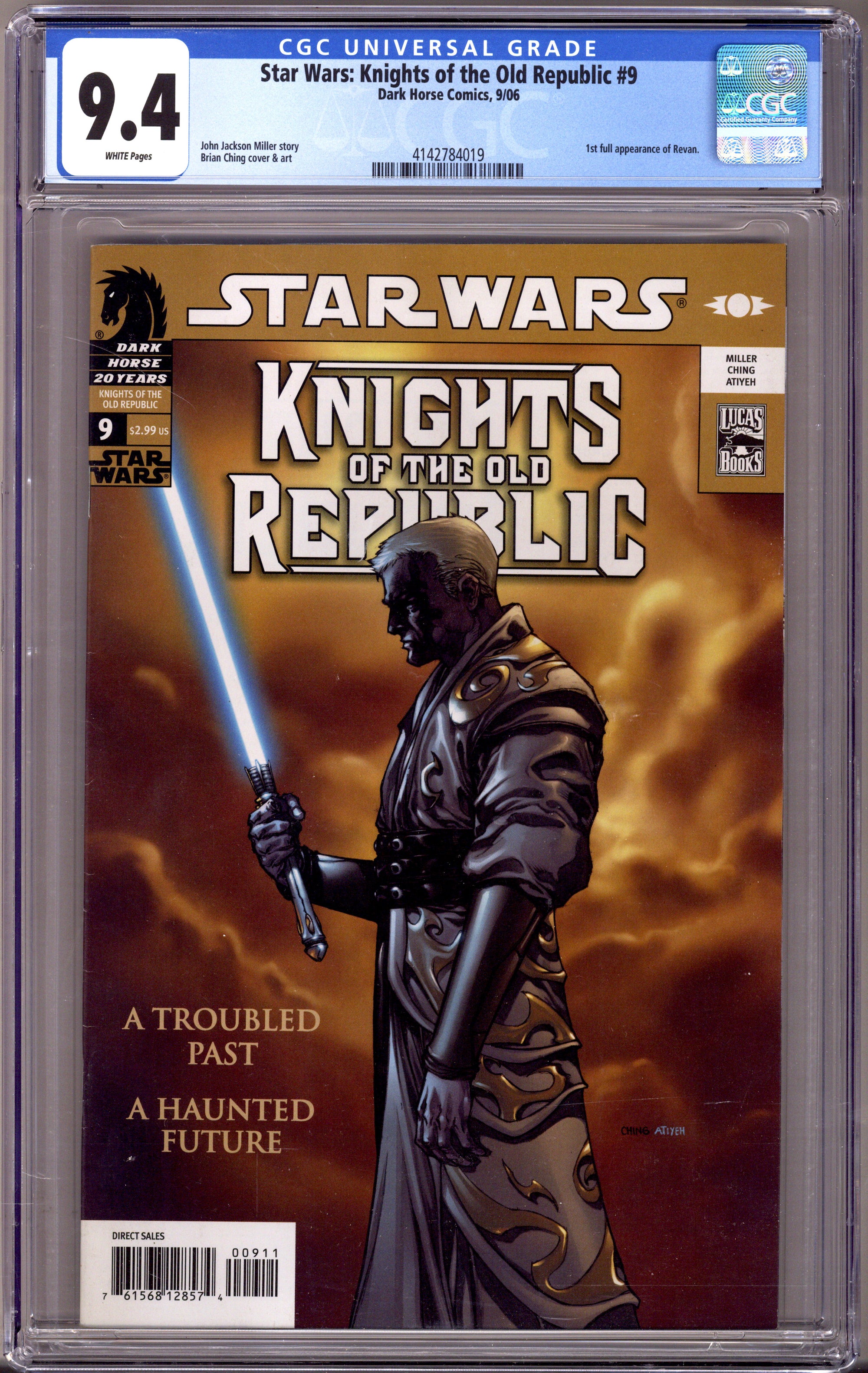 Star Wars Knights of the Old Republic 9 CGC 9.4 (NM) (2006) 