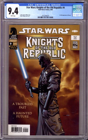 Star Wars Knights of the Old Republic 9 CGC 9.4 (NM) (2006)