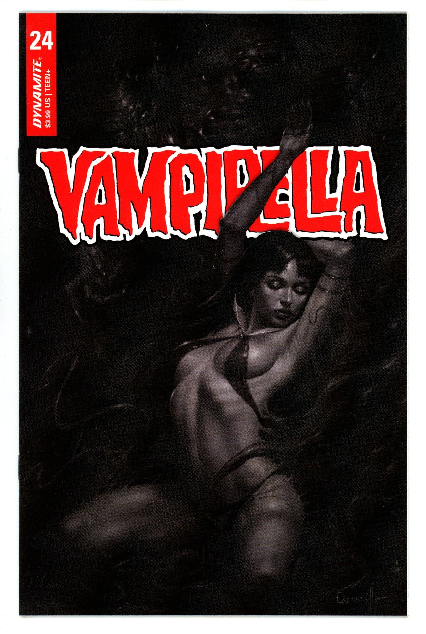 Vampirella Vol 6 24 High Grade (2021) Parrillo B&W Incentive Variant 