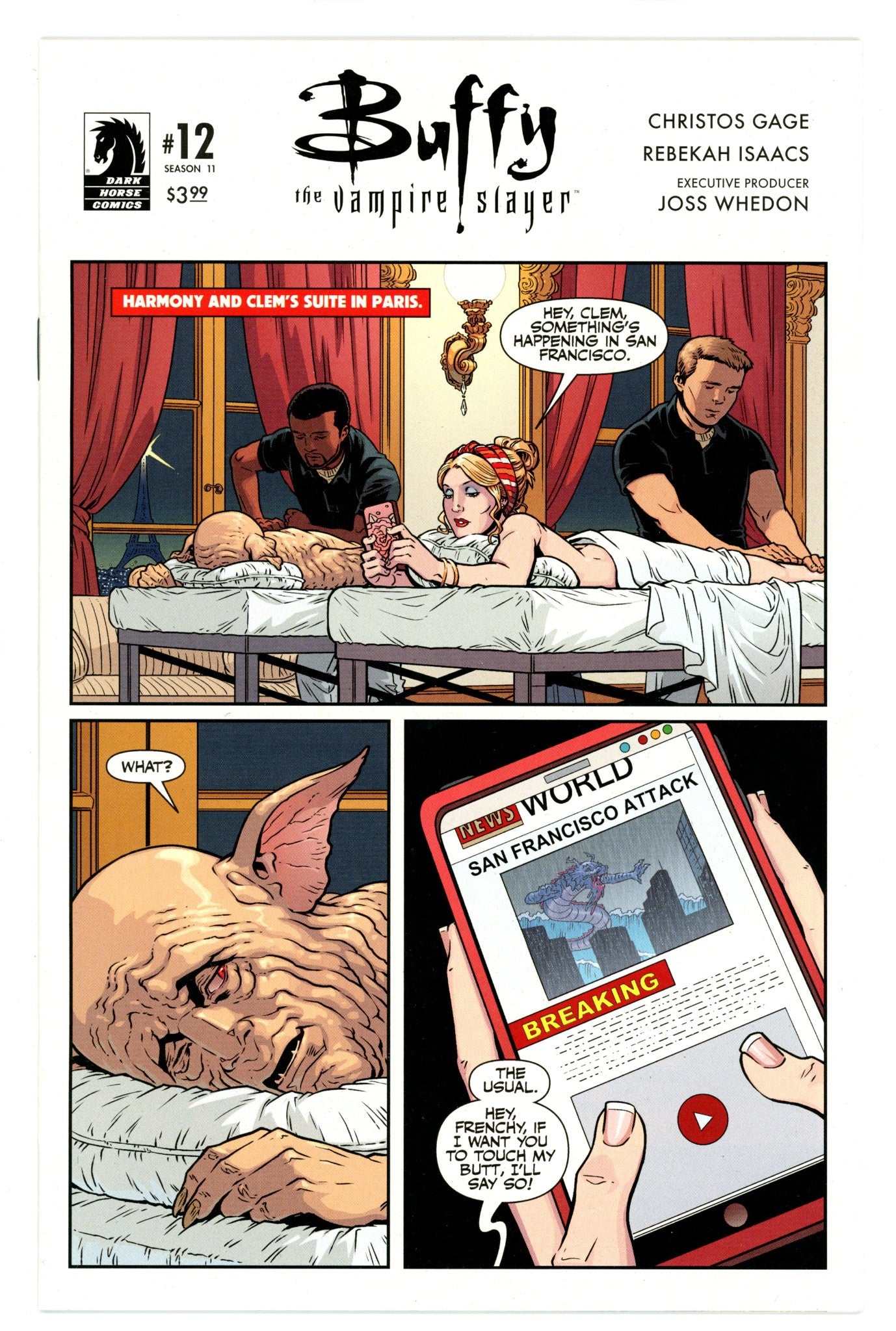 Buffy the Vampire Slayer Season 11 12 NM- (9.2) (2017) Isaacs Variant 