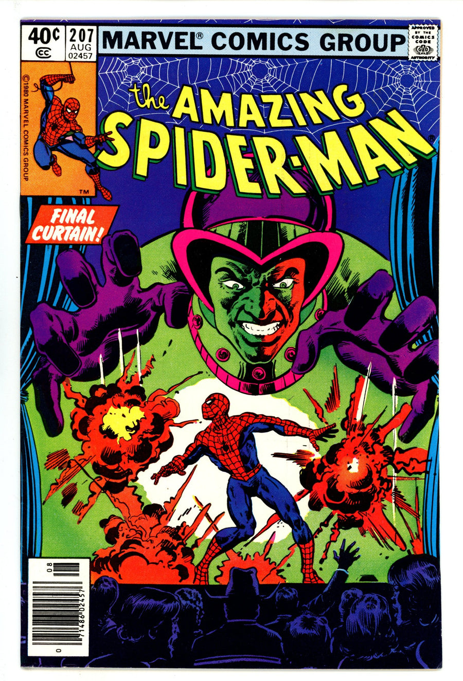 The Amazing Spider-Man Vol 1 207 VF+ (8.5) (1980) Newsstand 