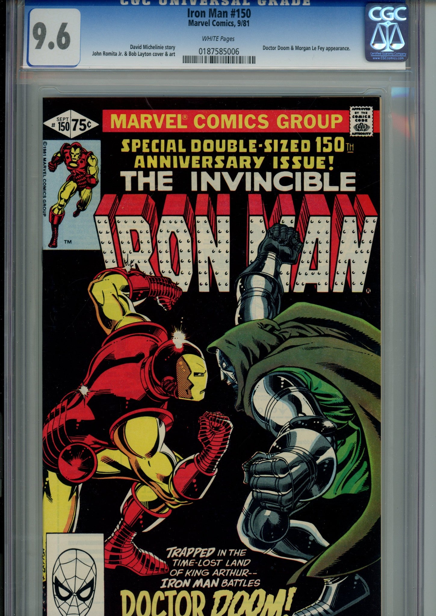 Iron Man Vol 1 150 CGC 9.6 (NM+) (1981) 
