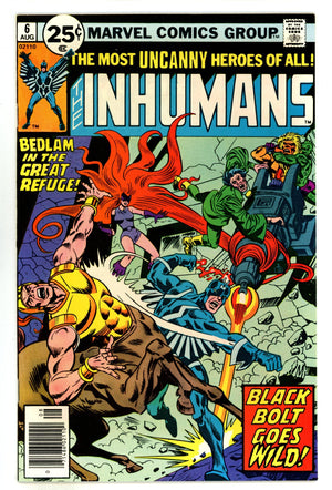 The Inhumans Vol 1 6 NM- (9.2) (1976)