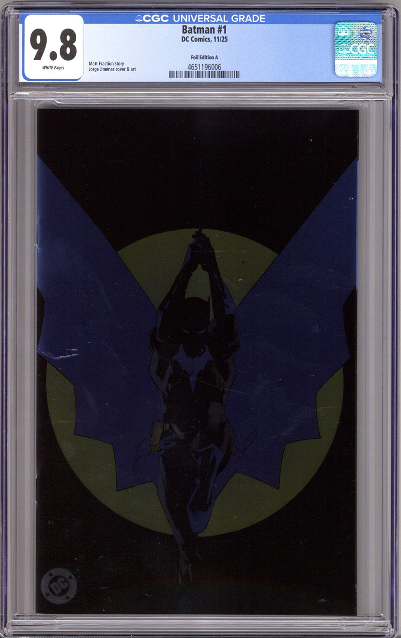 Batman Vol 4 1 CGC 9.8 (NM/M) (2025) Jimenez Foil Variant 