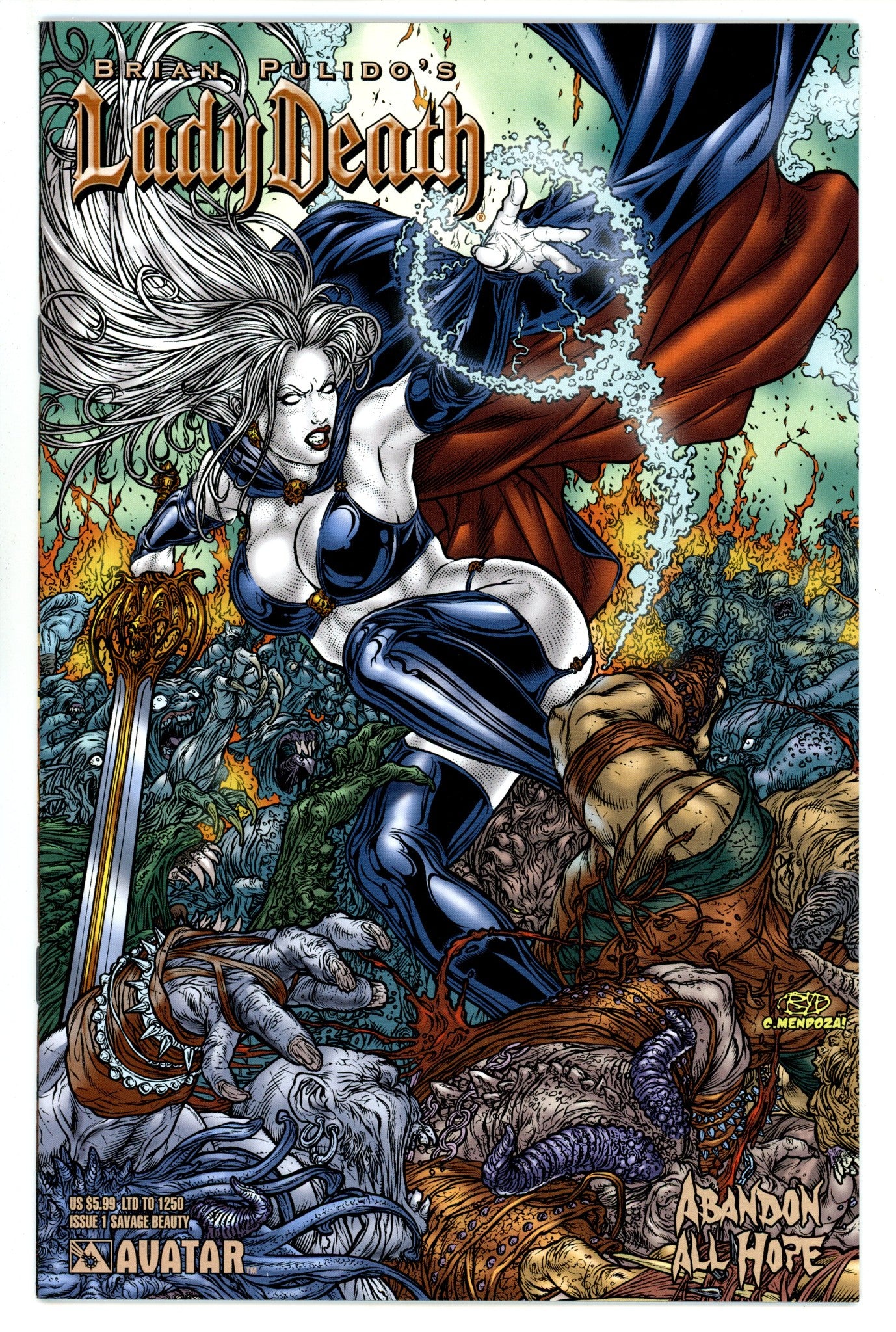Brian Pulido's Lady Death: Abandon All Hope 1 High Grade (2005) Ryp Variant 