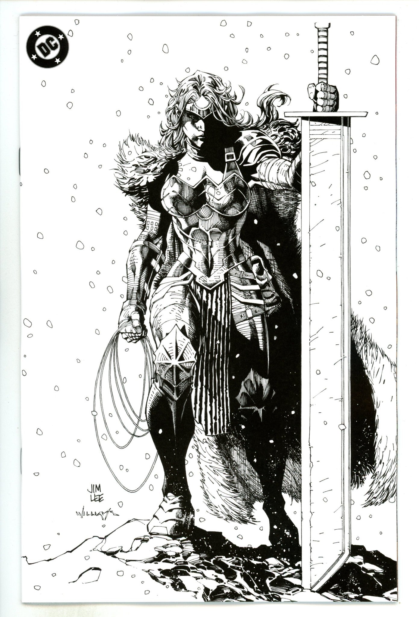 Absolute Wonder Woman 1 Lee B&W Virgin Incentive Variant NM+ (2024)