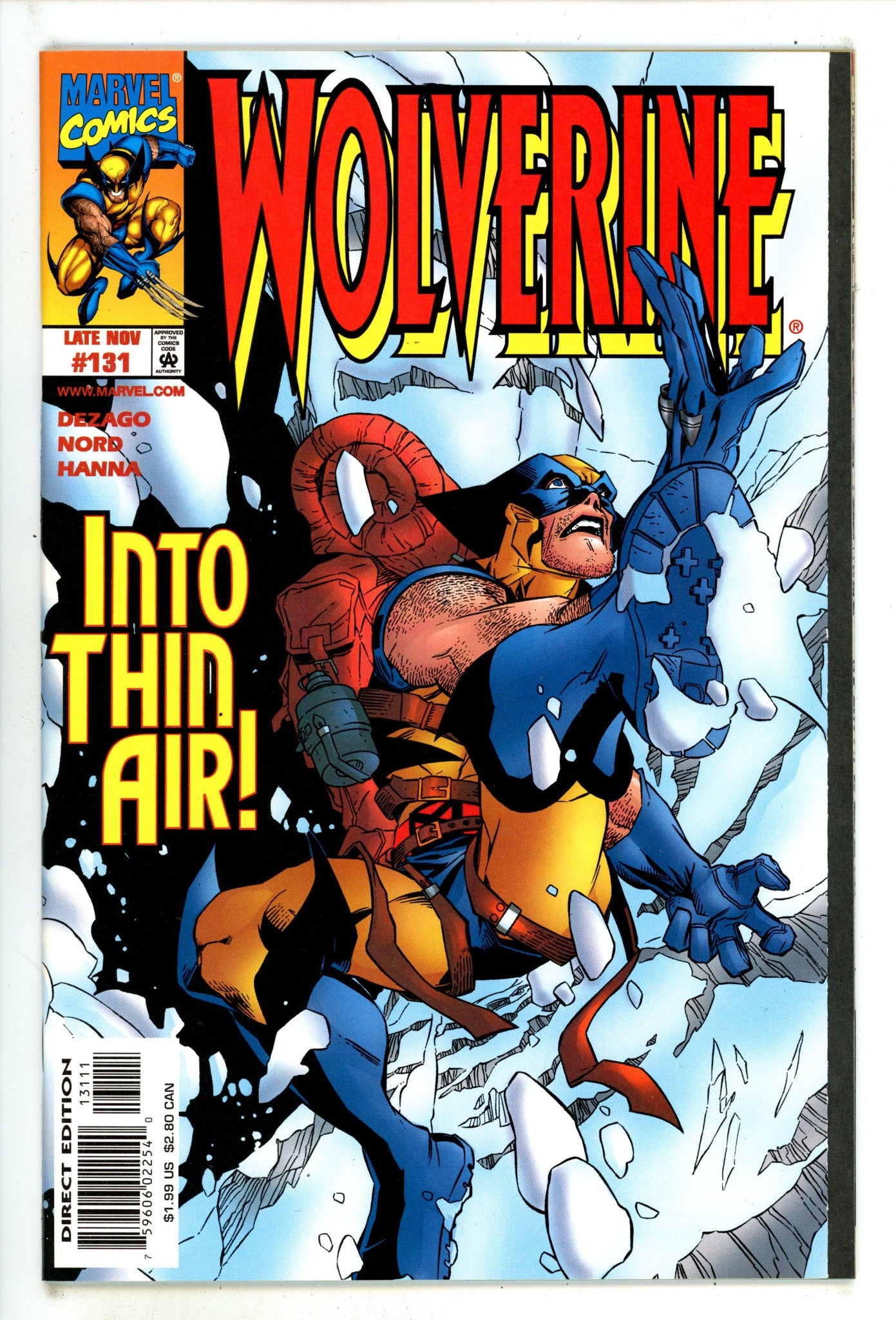 Wolverine Vol 2 131 NM- (9.2) Recalled (1998) 