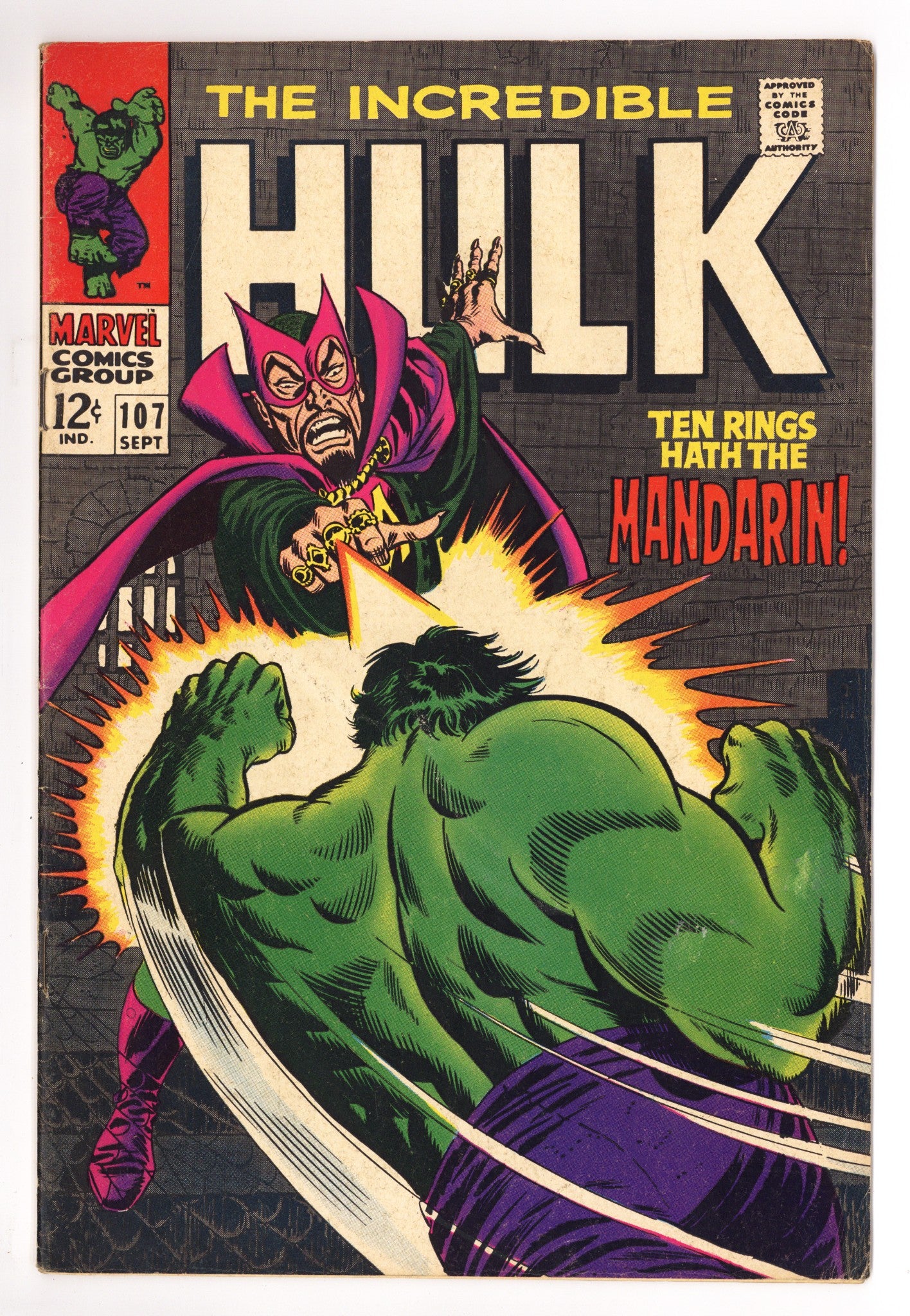 The Incredible Hulk Vol 1 107 VG/FN (5.0) (1968) 
