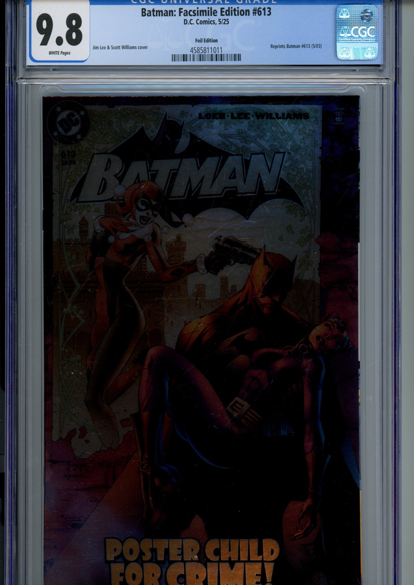 Batman Vol 1 613 CGC 9.8 (NM/M) (2025) Facsimile Foil Variant 
