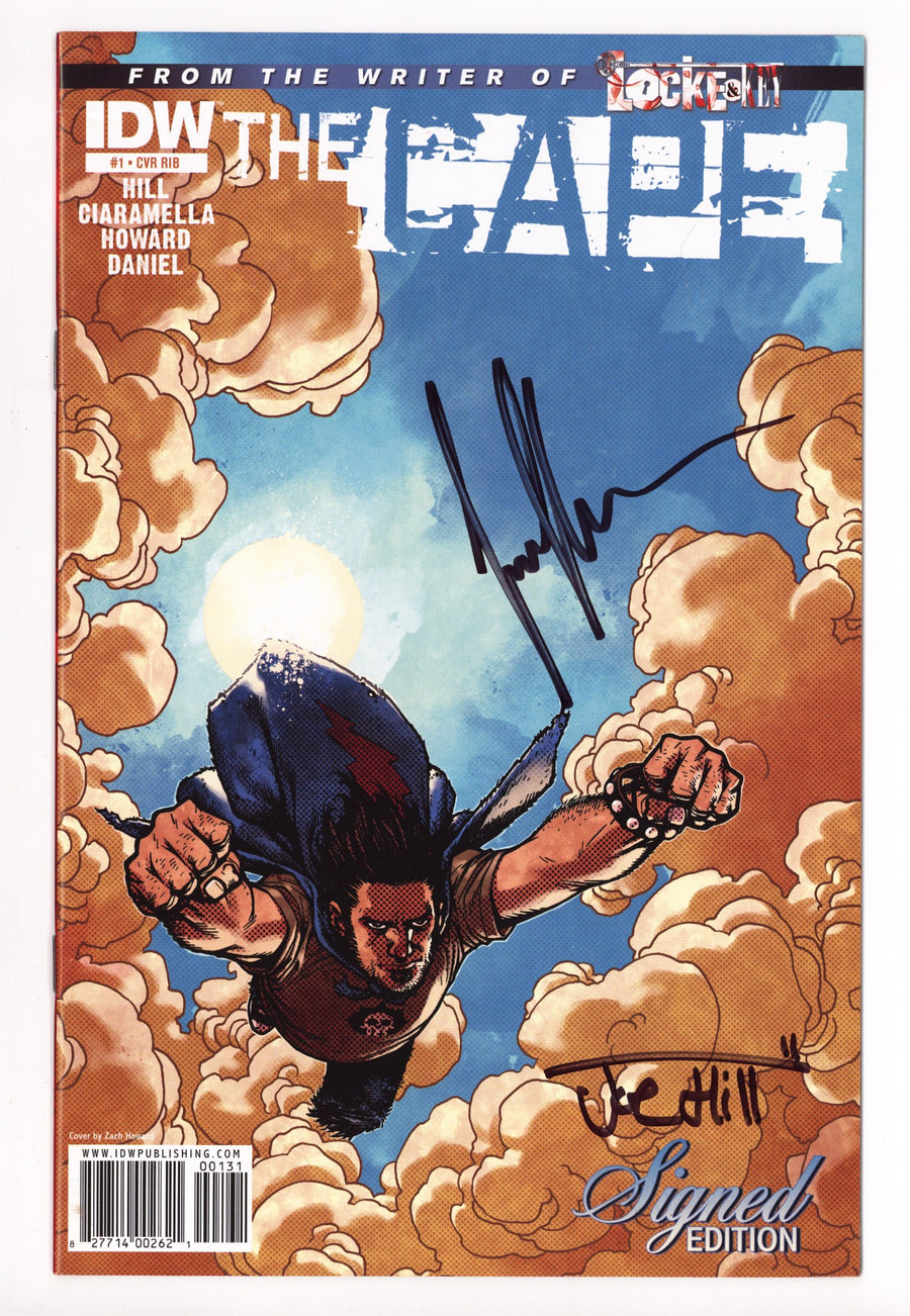 The Cape 1 VF (8.0) (2011) Howard Incentive Variant Signed x2 Cover Joe Hill & Jason Ciaramella 