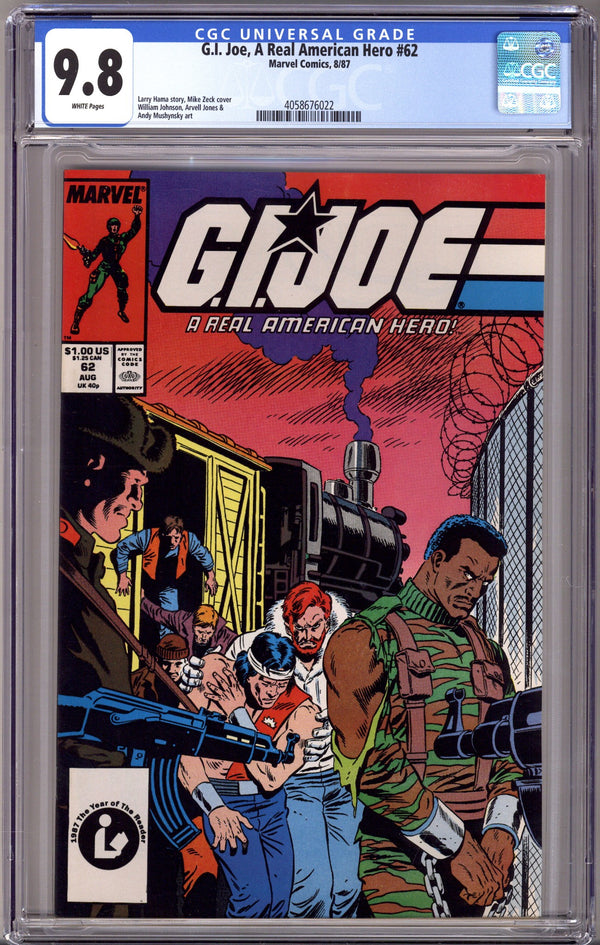 G.I. Joe, A Real American Hero 62 CGC 9.8 (NM/M) (1987)